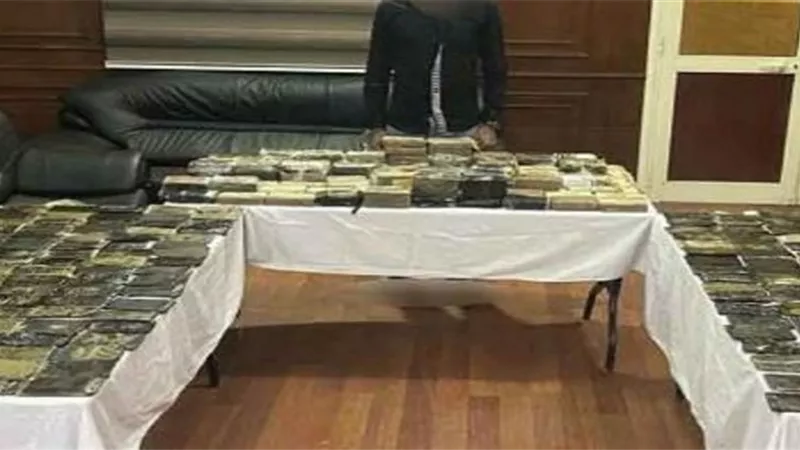 ضبط سائق بحوزته حشيش بقيمة 5 ملايين جنية