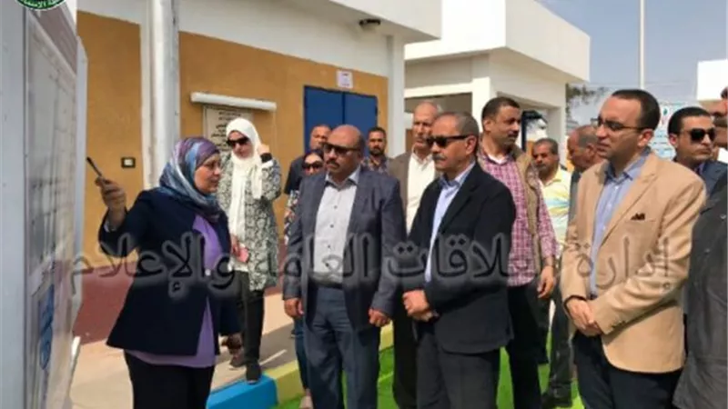 افتتاح محطة رفع الصرف الصحي الرئيسية بقرية الحجاز في الإسماعيلية