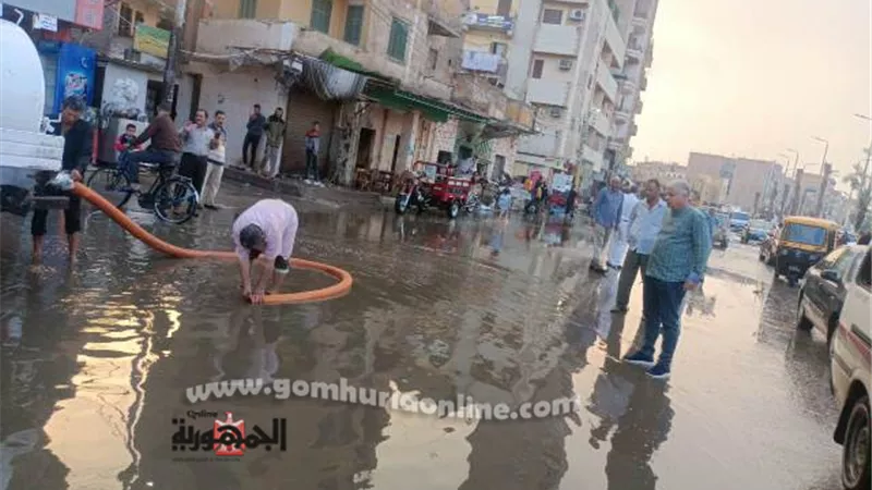 رفع مياه الأمطاروتشكيل غرفةعمليات لمتابعةالطقس بثانى الزقازيق