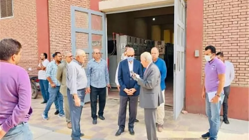 الهجان ومجاهد يتابعان عُطل محطة مياه الشرب المرشحة ببنها