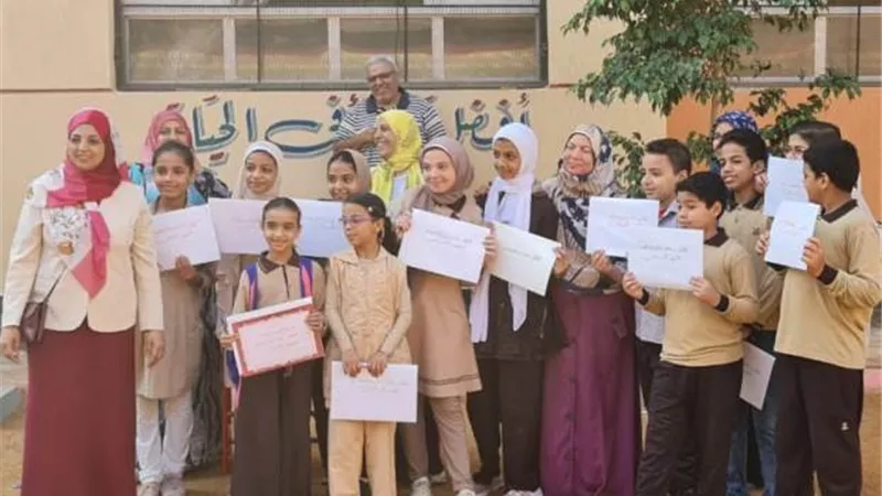 تكريم المتفوقين دراسيا بتعليم الخانكة