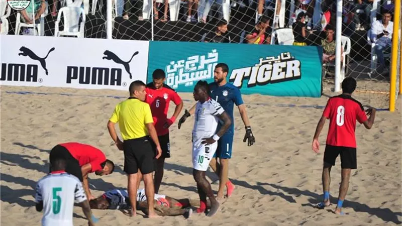 منتخب مصر للكرة الشاطئية يفوز على المغرب ويتأهل لنهائيات كأس العالم