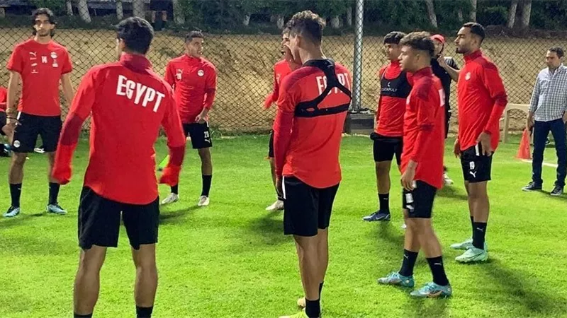 شاهد .. صور من استعدادات منتخب مصر الأولمبى لمواجهة إيسواتينى