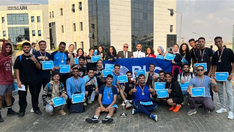 جامعة بدر تفوز بالمركز الثانى فى بطولة جامعة هيرتفوردشاير.. بالأسماء