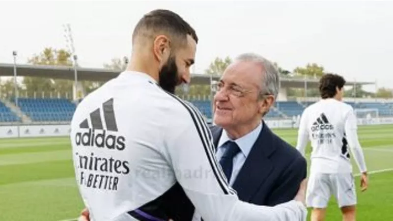 رئيس ريال مدريد يزور مران الفريق بعد تعافيه من العملية الجراحية
