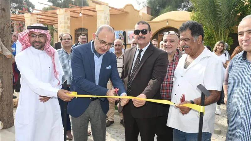 أفتتاح معارض المسابقة الدولية للكاريكاتير والبورترية الساخر بالفيوم