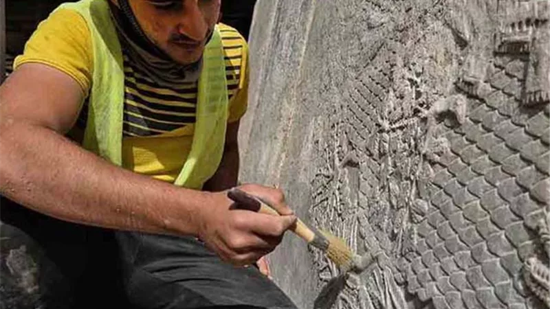 جدارية عراقية عمرها 2700 عام
