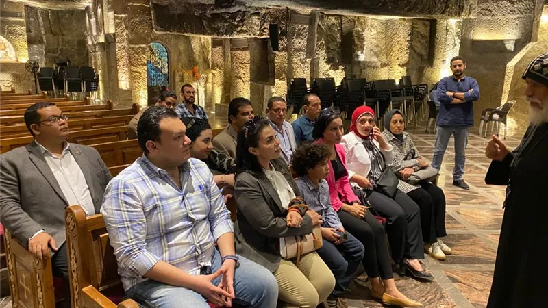 تنسيقية شباب الأحزاب تنظم زيارة الي دير العذراء بقرية درنكة بأسيوط