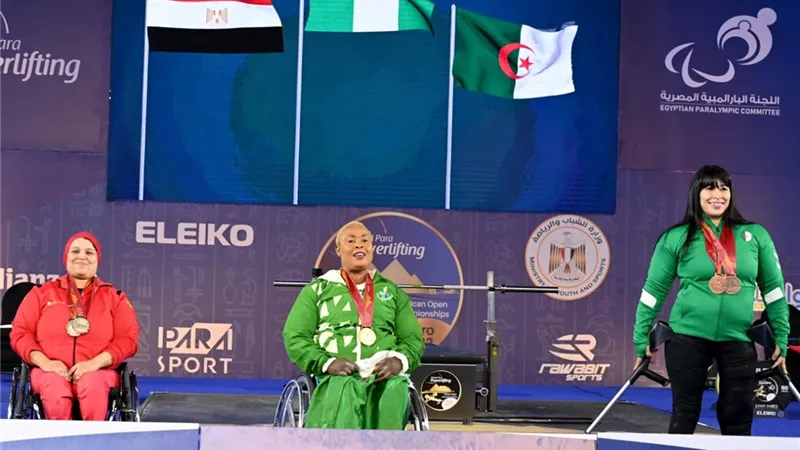 امل حنفى تحصد فضية وبرونزية في بطولة افريقيا لرفع الأثقال البارالمبي