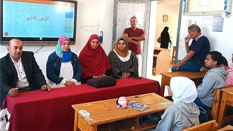 الاثار المصرية والاسلامية تقدم وجبة تثقيفية لطلاب المدارس التعليمية