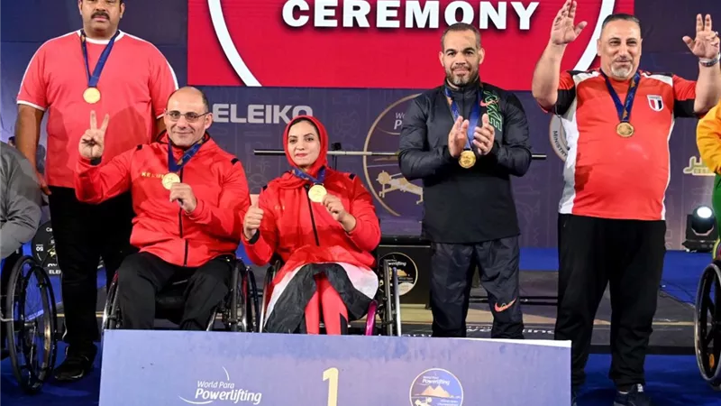 مصر تحصد ذهبية الفرق المختلط ببطولة رفع الاثقال البارالمبية