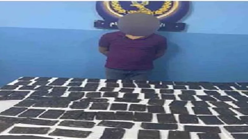 القبض على عاطل بحوزته 250 فرش حشيش في الصف
