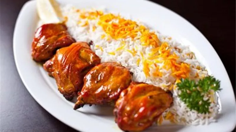 دجاج مشوي بنكهة الزعفران