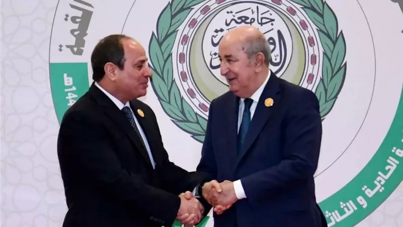 السيسي ونظيره الجزائري أكدا ضرورة العمل على تعزيز العلاقات الاقتصادي