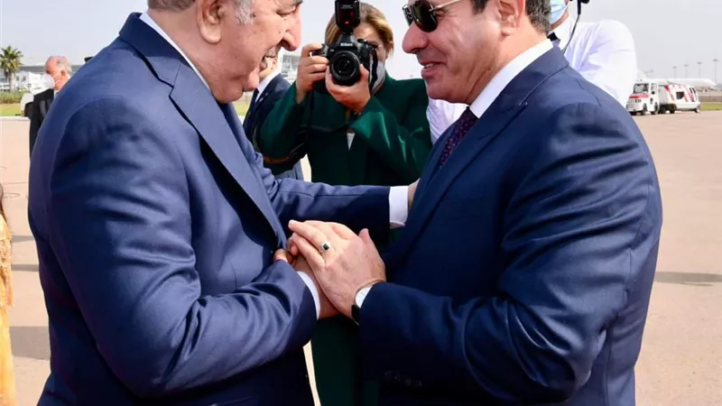 السيسى ونظيره الجزائري اكدا ضرورة تعزيز الجهود لمكافحة الإرهاب