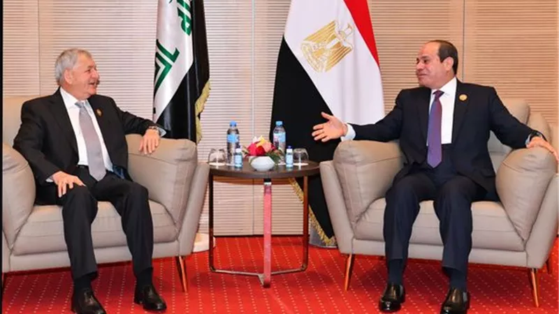 السيسى يعرب عن خالص تمنياته لنظيره العراقى بالتوفيق في تلبية طموحات أبناء شعبه الشقيق