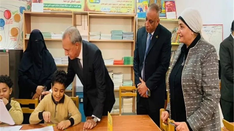 محافظ القليوبية يفتتح مجمع الخصوص المشتركة الإبتدائية