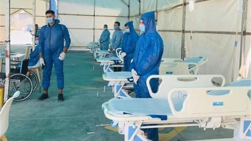 مستشفى ميداني سريع الإنتشار في مجمع الإسماعيلية الطبي