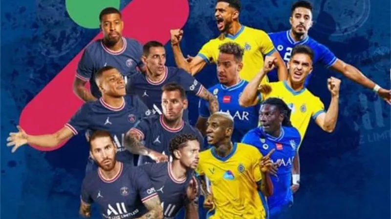 تعرف على موعد مباراة نجوم الهلال والنصر السعودى أمام سان جيرمان