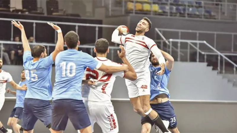 الزمالك يهزم هليوبوليس 41 -30 فى دورى اليد