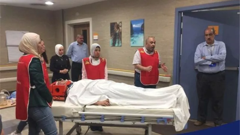 التدريب على إنعاش إصابات الحوادث بمستشفى ابوخليفة في الإسماعيلية