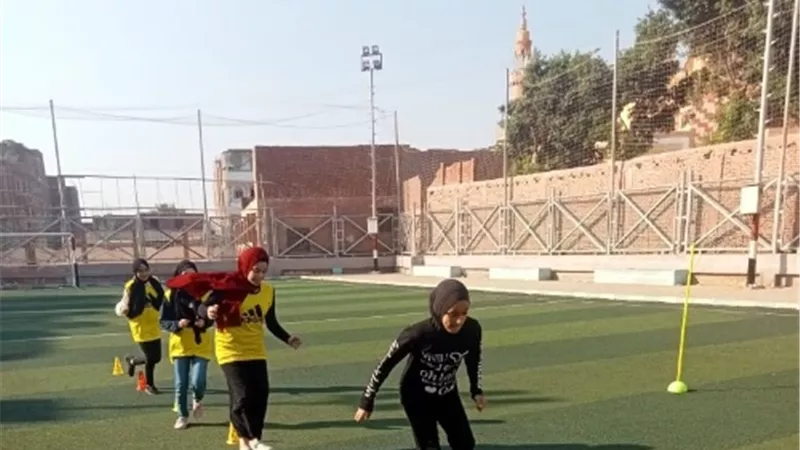 فريق كرة القدم النسائية بمنشأة الكرام يستعد لدوري مراكز شباب مصر