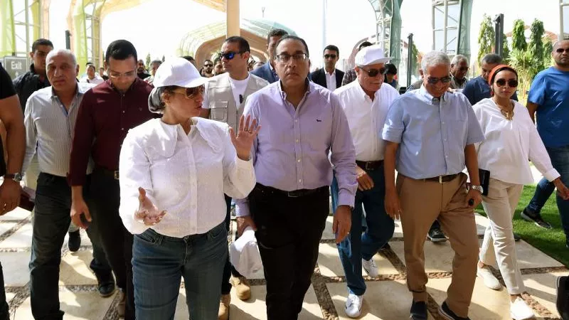 رئيس الوزراء ووزيرة البيئة يفتتحان المنطقة الخضراء
