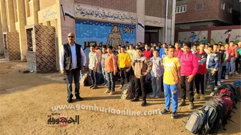 الفولي فى متابعة جديدة لمدارس قري إدارة تلا التعليمية