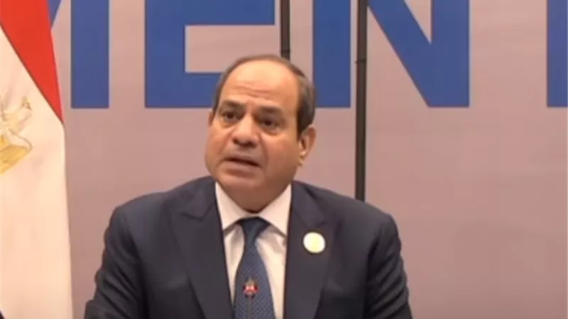 السيسى يدعو للعمل على تنفيذ تعهدات المناخ