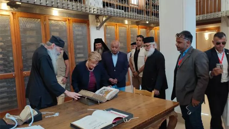 السيدة الأولي لجمهورية قبرص تزور منطقة سانت كاترين