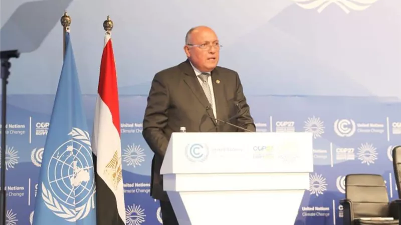 رئيس مؤتمر COP27 يُطلق أجندة شرم الشيخ للتكيُف مع تغير المناخ