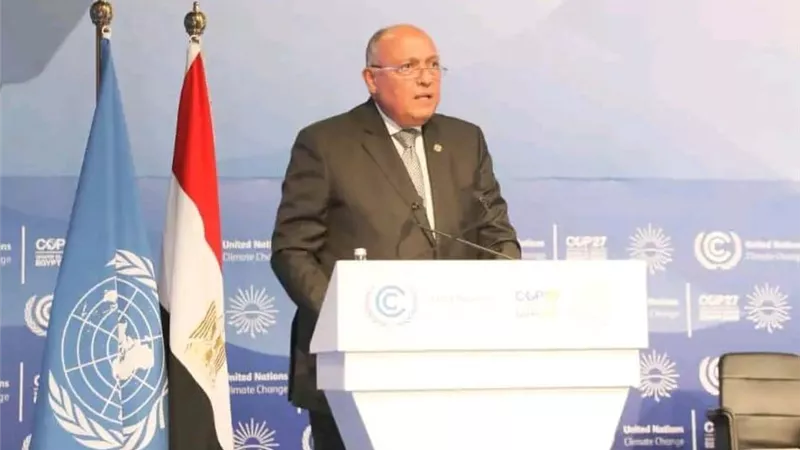 سامح شكري: أجندة شرم الشيخ خطوة هامة لتعزيز العمل المناخي الدولي
