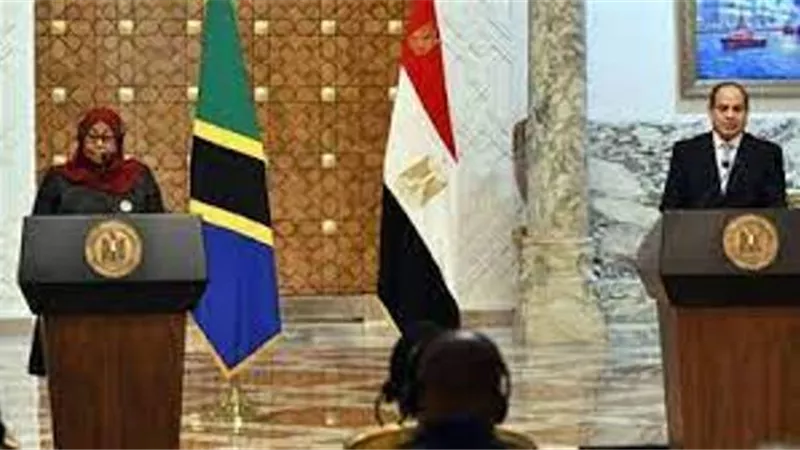 الرئيس السيسى يؤكد حرص مصر على تعزيز العلاقات مع تنزانيا على كافة الأصعدة