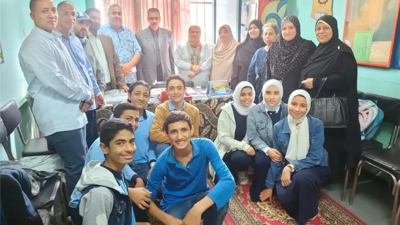 فوز مدرسة الحرة بنين علي مدرسة أبوبكر الصديق بنات اعدادي