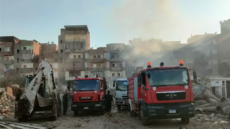 حريق هائل بجراش شركة مياه الشرب والسبب.. سيجارة