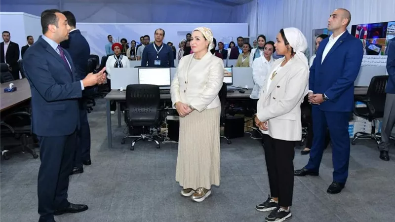 السيدة انتصار السيسي تُوجه التحية لكل من أسهم في خروج مؤتمر المناخ بهذا الشكل المشرف