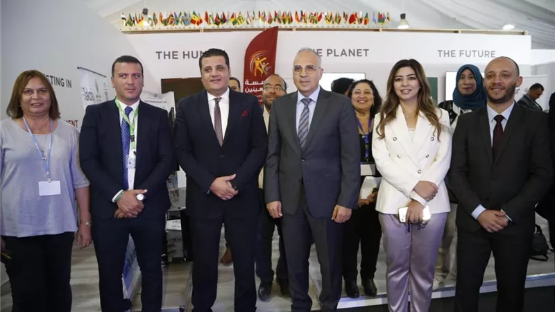 وزير الري يتفقد المنطقة الخضراء بمؤتمر المناخ