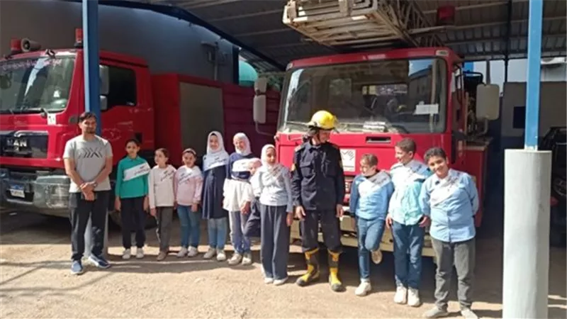 إدارة الحماية المدنية تنظم زيارة لعدد من تلاميذ إحدى المدارس بالغربي