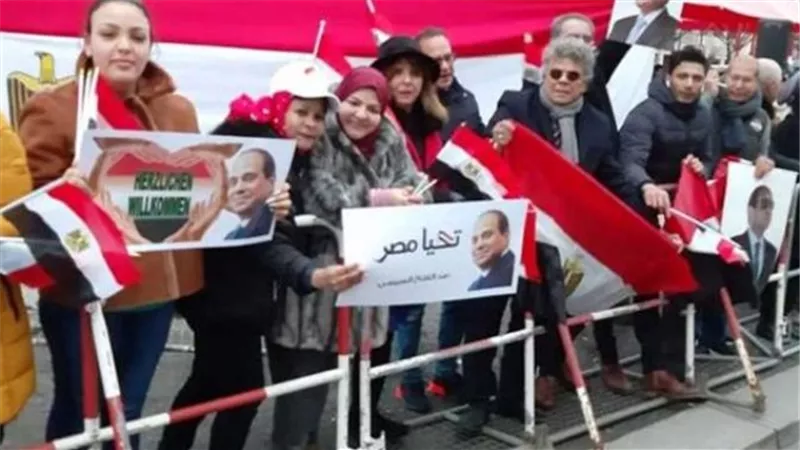 تظاهرة للمصريين فى النمسا لرفض التدخل بشئون مصر الداخلية