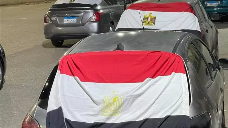 زفة اسماعيلاوى بعلم مصر لتأييد الرئيس السيسي