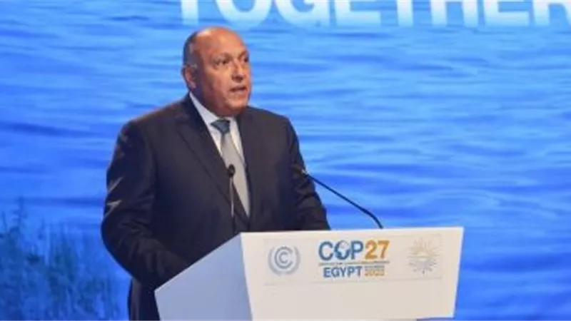 وزير الخارجية: يجب توفير التمويل وإظهار الثقة والالتزام لحماية الأرض