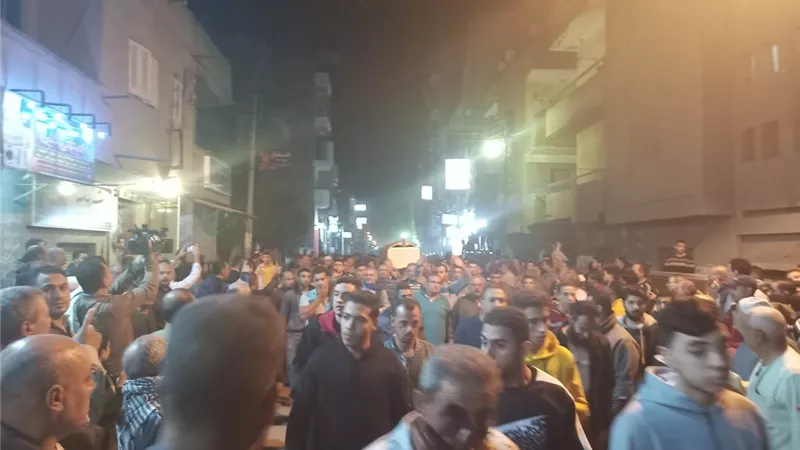 تشييع جثامين 7من أبناء قرية أوليلة بالدقهلية بينهم 6 من أسرة واحدة
