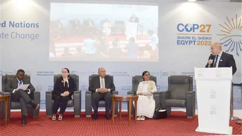 شكري يُشارك في إطلاق مبادرة الرئاسة المصرية لمؤتمر COP27