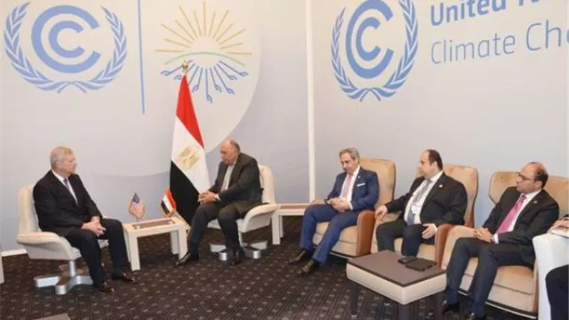 الوزير شكري رئيس COP27 يستقبل وزير الزراعة الأمريكي