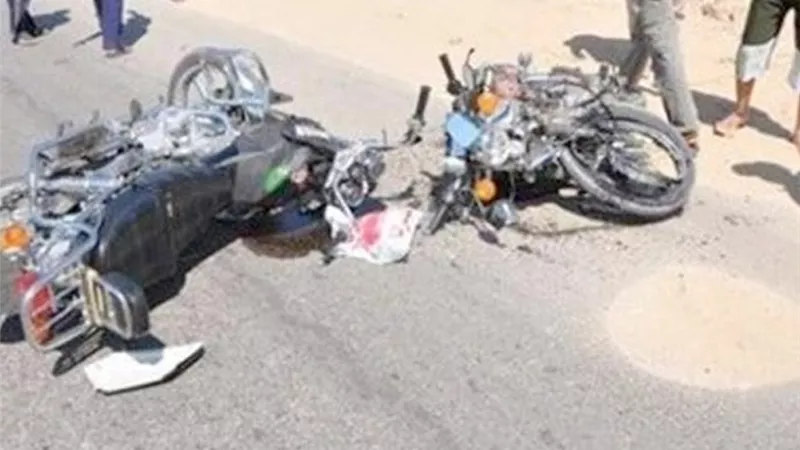 مصرع شخصين واصابة 3 في حادث تصادم موتوسيكلات بالدقهلية