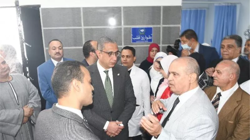 أفتتاح أعمال المرحلة الأولى لرفع كفاءة قسم الاستقبال بمستشفى الفيوم