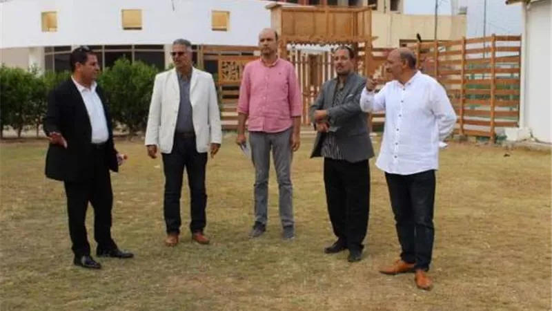 مدير الرياضة يتفقد الأعمال الإنشائية والإستثمارية برأس غارب
