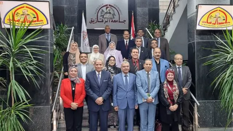 رئيس جامعة الزقازيق يستضيف دهلال الشربيني وزير التعليم الأسبق