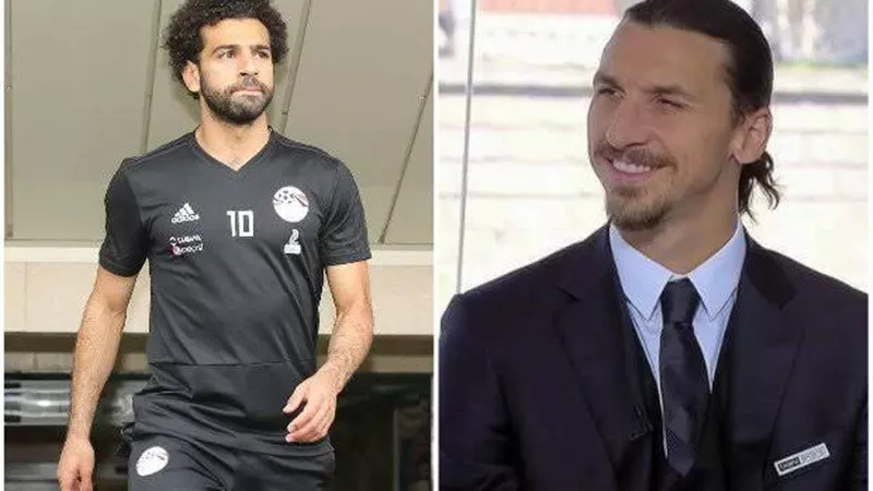 حفل جلوب سوكر .. رد فعل محمد صلاح مع زلاتان إبراهيموفيتش