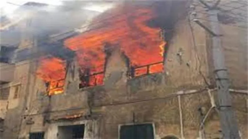 اخماد حريق بوحدة سكنية بالمنيا
